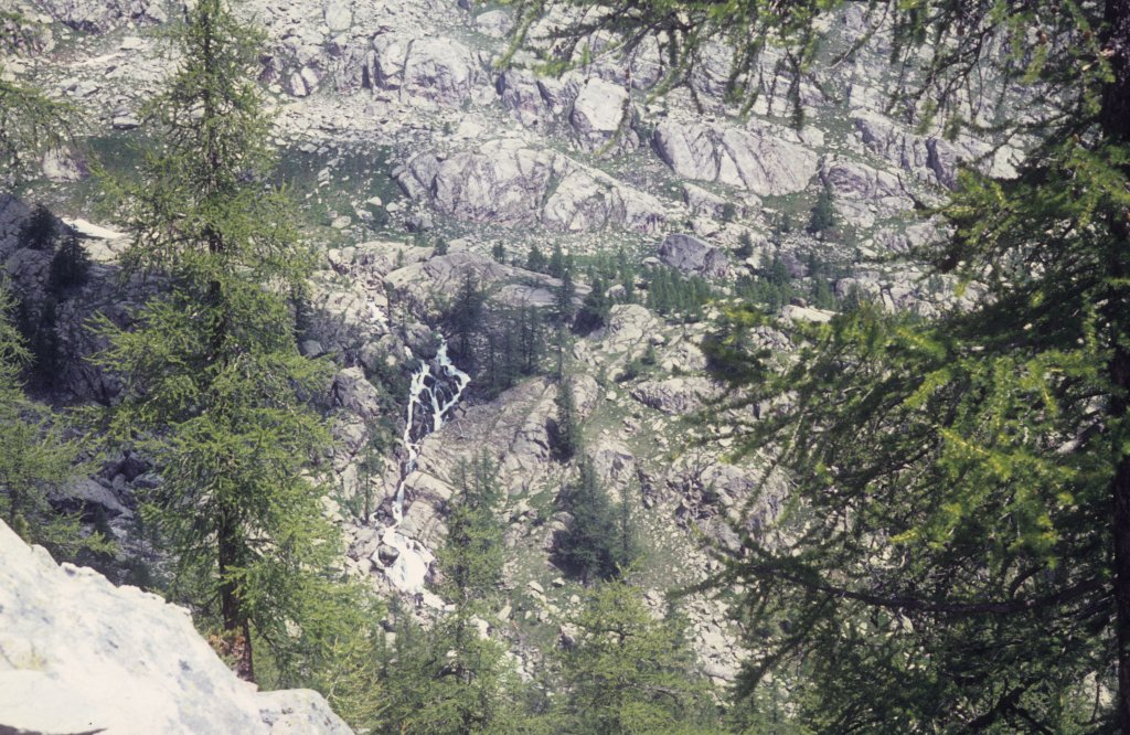 Dpartement Alpes-Maritimes am 2. Juli 1972: Im Vallon de la Minire zwischen St-Dalmas-de-Tende und dem Refuge des Merveilles (Valle der Merveilles).