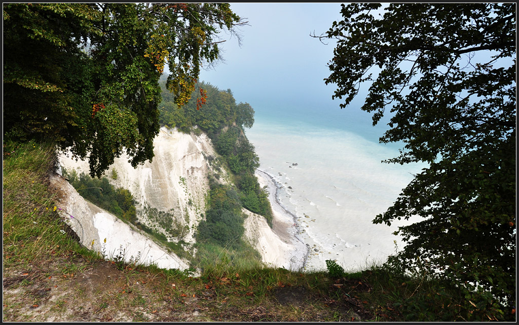 Durchblicke - 

Blick vom Hochuferweg der Seilküste Rügens auf die Kreidefelsen. 

26.08.2011 (J)