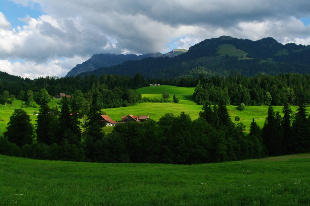 Eigenthal, Blick auf den Pilatus, Kanton Luzern (08.08.2010)