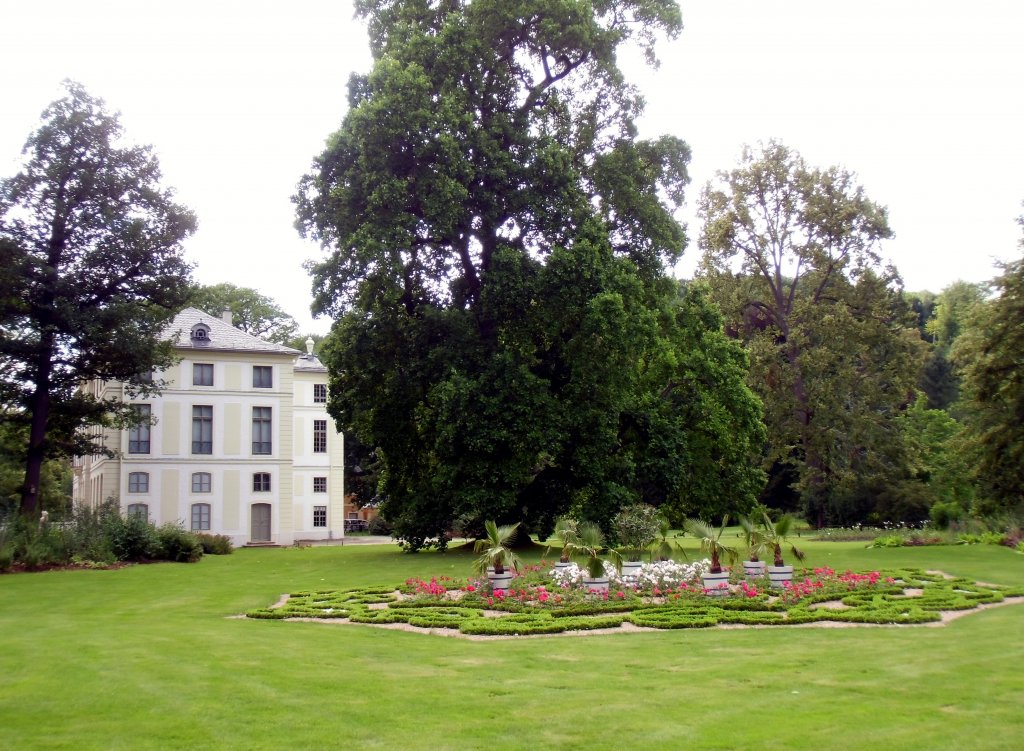 Ein Blick auf das Greiz Sommerpalais im Greizer Schlosspark. Foto 11.07.12