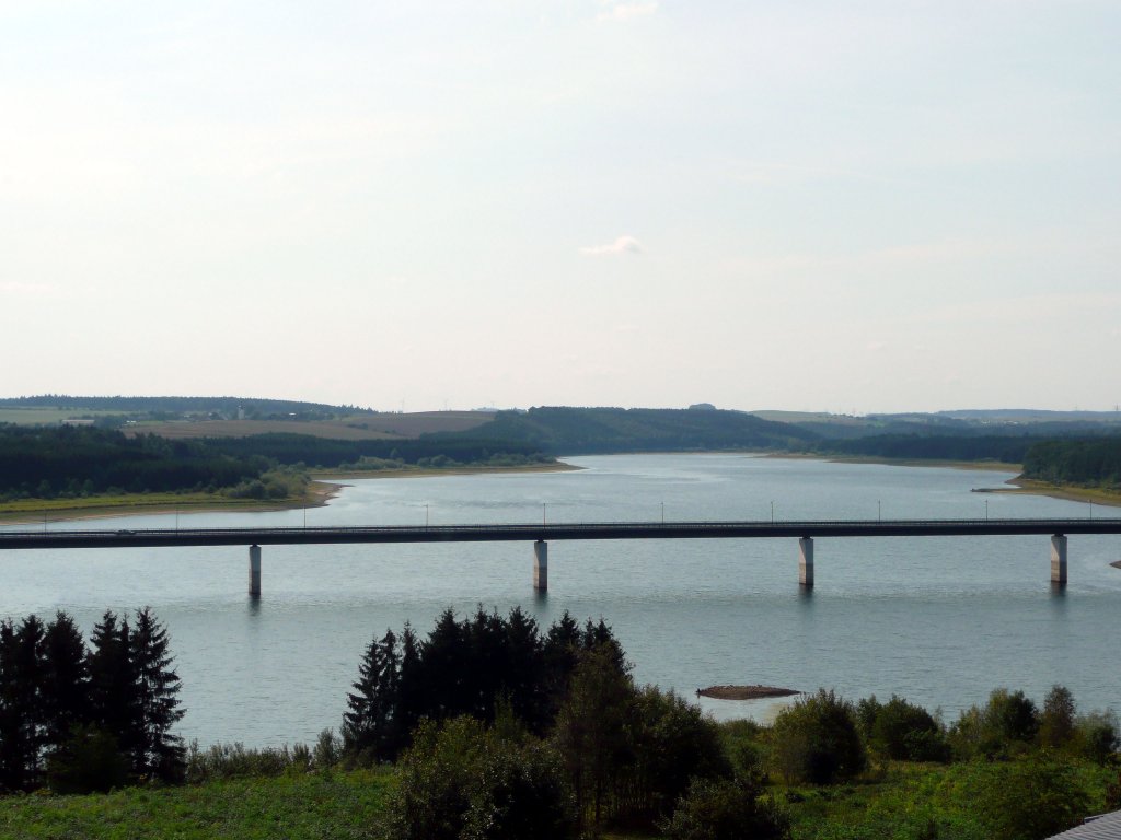 Ein Blick auf die Talsperre Zeulenroda Am 11.9.2011