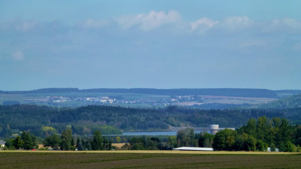 Ein Blick auf die Talsperre Zeulenroda. Foto 08.09.12