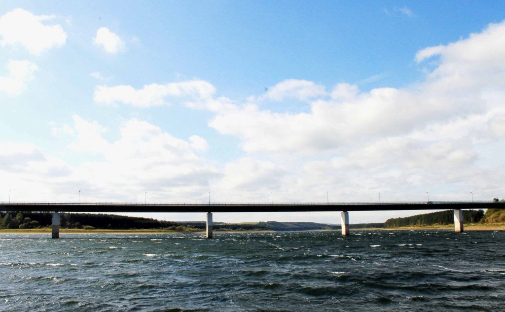 Ein Blick auf die Talsperren Brcke von Zeulenroda. Am 6.10.11. 