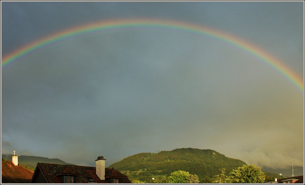 Ein Regenbogen ber der Region von Blonay
(08.08.2011)