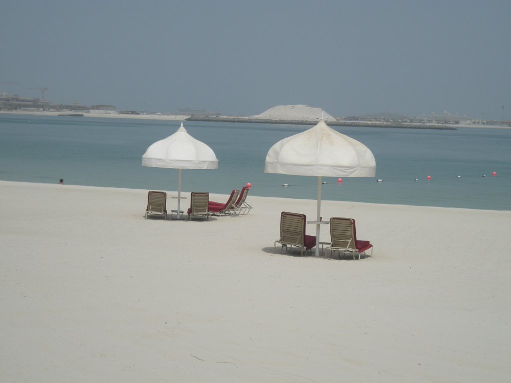 Ein Strandabschnitt in Dubai.Fotographiert am 30.7.2010
