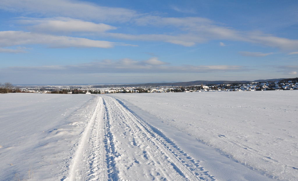 Einfach nur Schnee! Voreifel bei Euskirchen in Richtung Klner Bucht - 18.12.2010