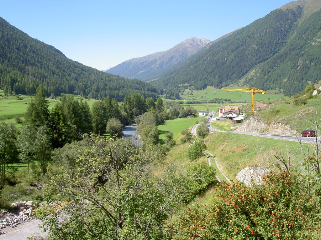 Engadin, Ofenpass von Tschierv Richtung St. Moritz (22.08.2010)