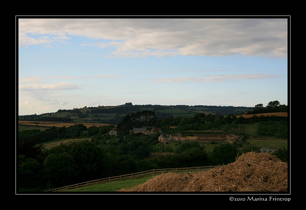 Felder in den Hgeln von Bath, Sommerset - UK.