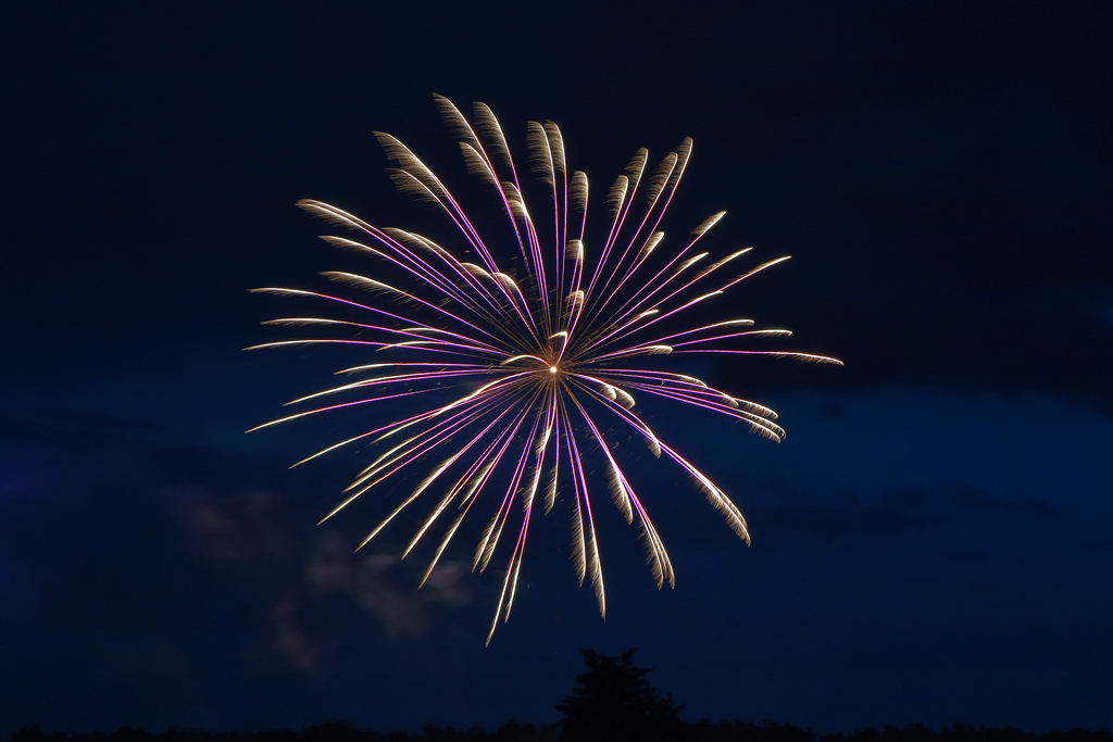 Feuerwerk der Stadt Torgelow zum Abschluss der Festtage im Juli 2010.