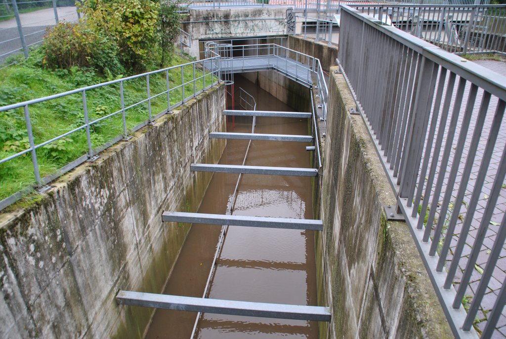 Fischtreppe bei der Wasserkunst in Hannover/Limmer. Foto vom 28.09.10