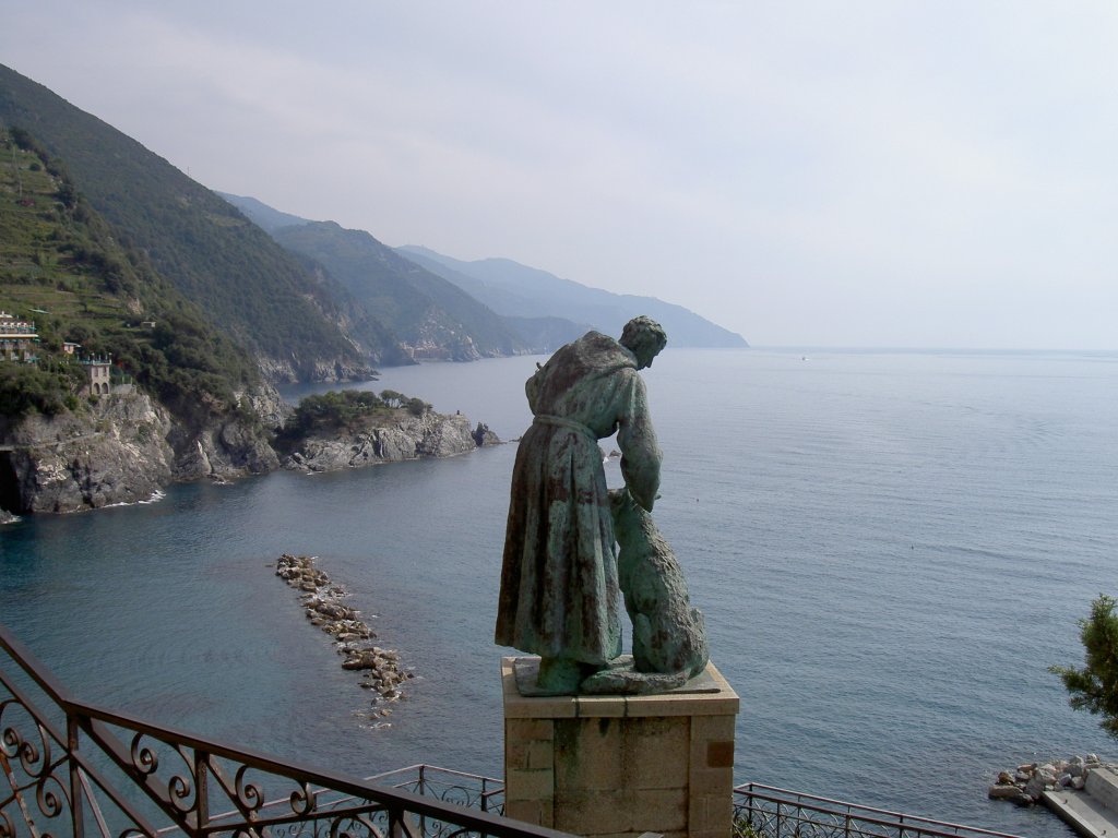 Franziskus Statue bei Monterosso (12.10.2006)