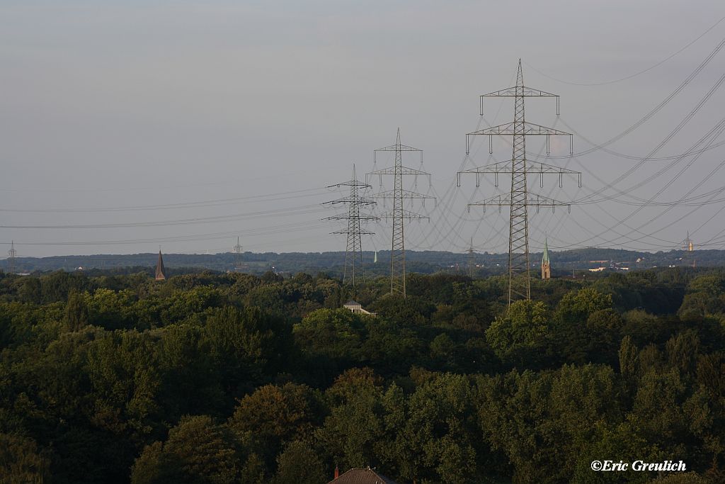 Freileitung ber Gelsenkirchen am 15.07.2011.