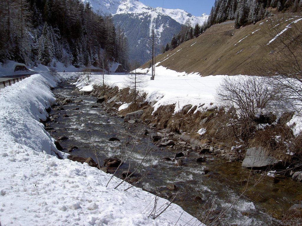 Hairlachbach in den tztaler Alpen bei Niederthai (01.04.2013)