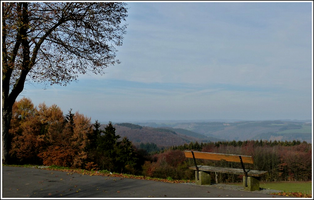 Herbsticher Blick ber die luxemburgischen Ardennen in der Nhe von Heinerscheid. 06.11.2011 (Jeanny)