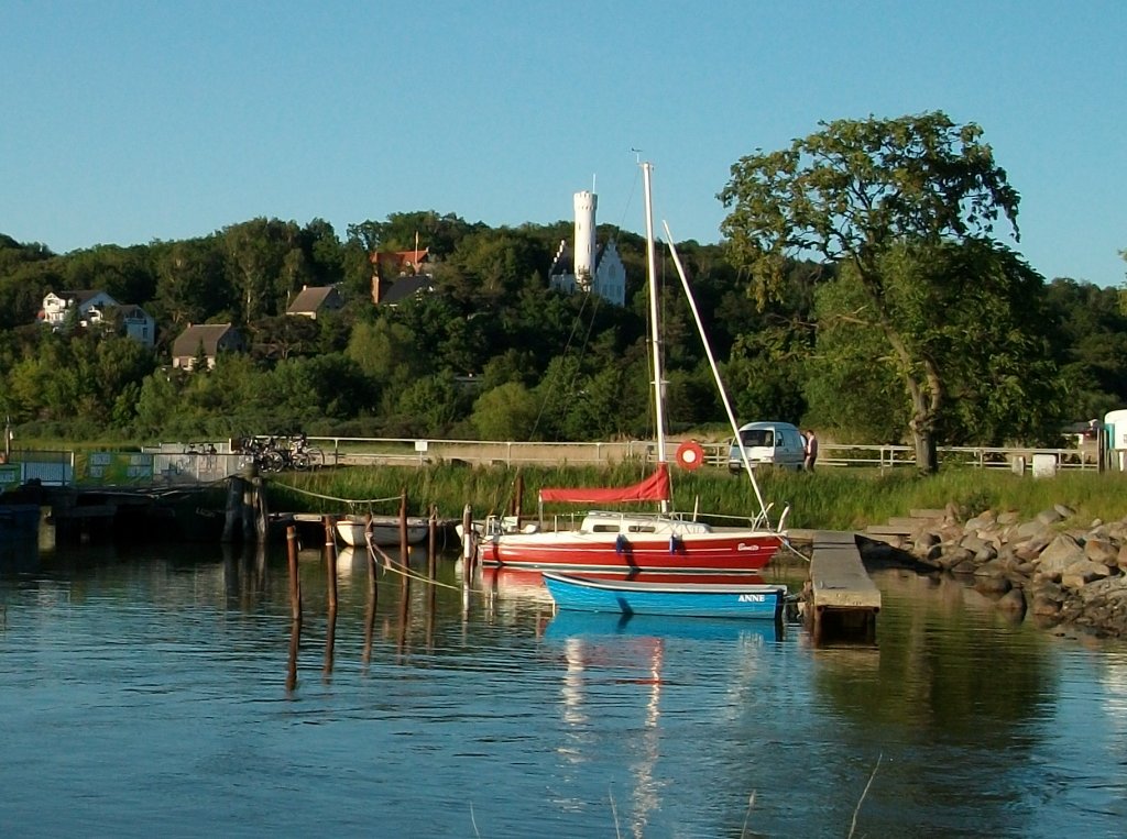 Hier kann man seine Seele baummeln lassen,am Abend in Lietzow.