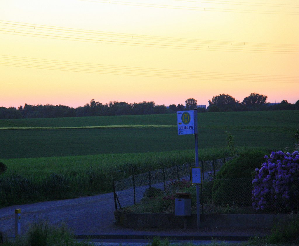 In der Abendstimmung in Kohlscheid-Bank am 28.5.2012.