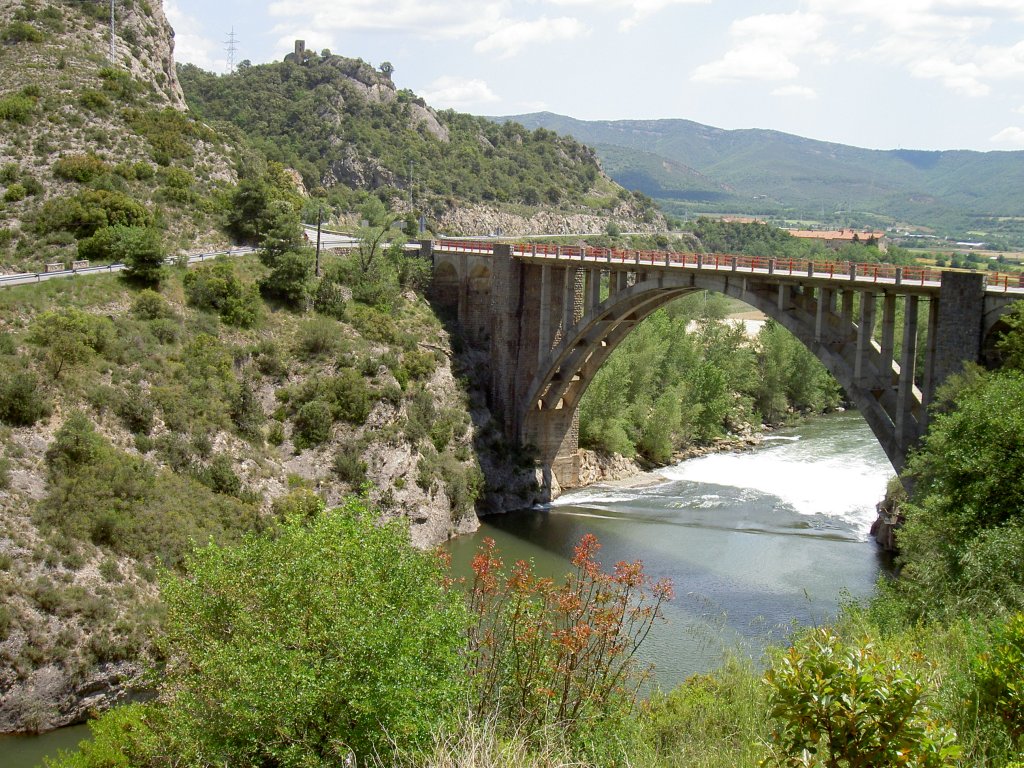 Katalonien, Brcke ber den El Segre Fluss (22.05.2010)