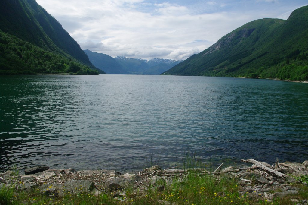 Lanefjord, Seitenarm des Sognefjord bei Hoyanger (26.06.2013)