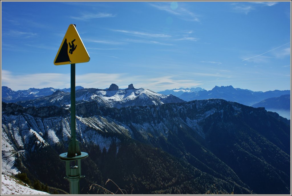 Leider auch auf dem Rocher-de-Naye ntig: Bitte in den Bergen aufpassen!
(12.10.2011)