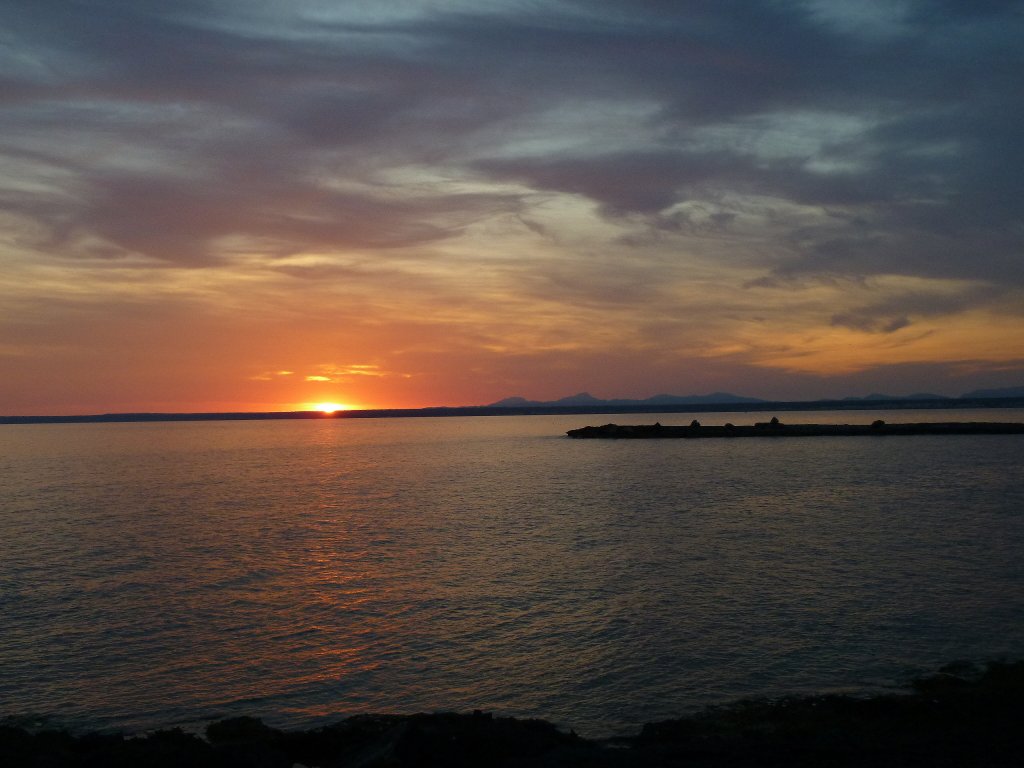 Mallorca, Sonnenuntergang bei Colonia de Sant Jordi, Mai 2012