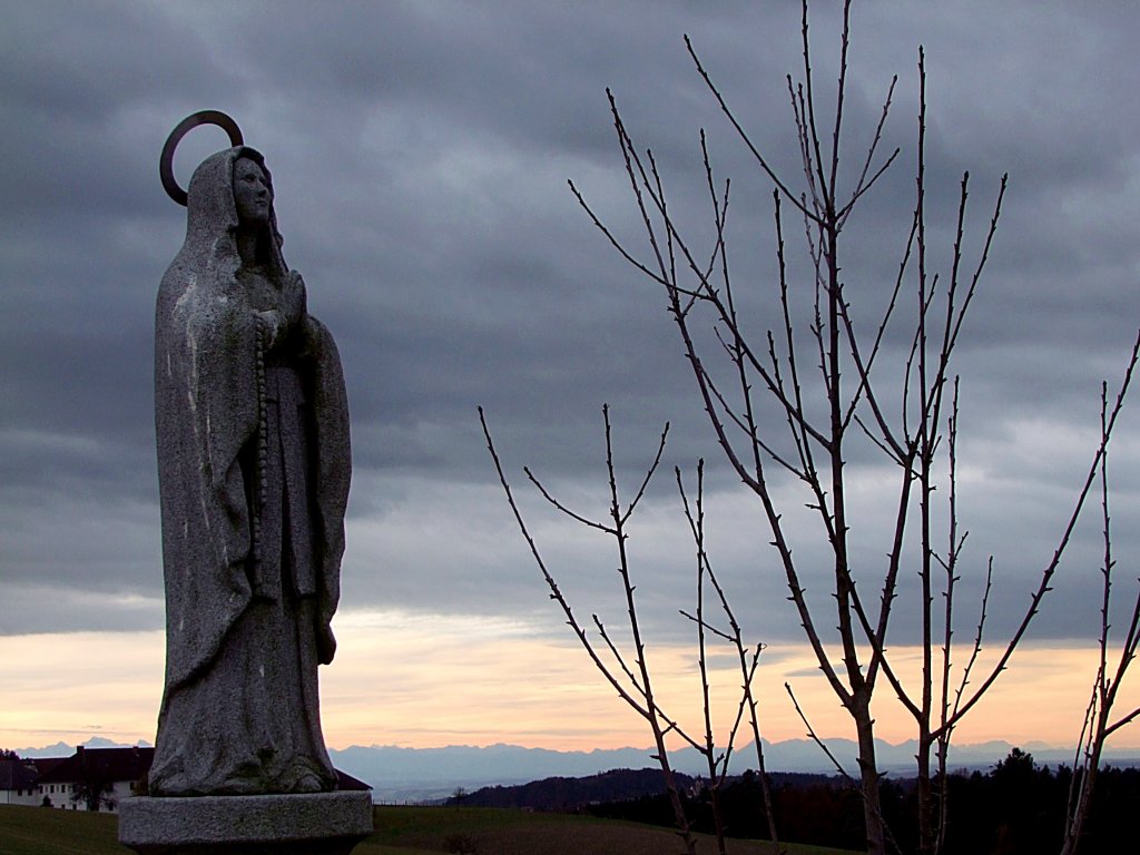 Marienfigur im Mühlviertler Land;101104