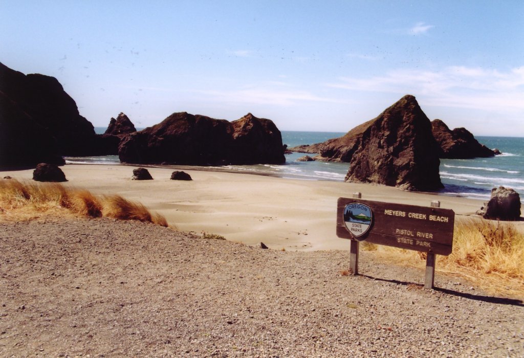 Meyer Creek Beach, Pistol River State Park, Oregon (15.03.2003)