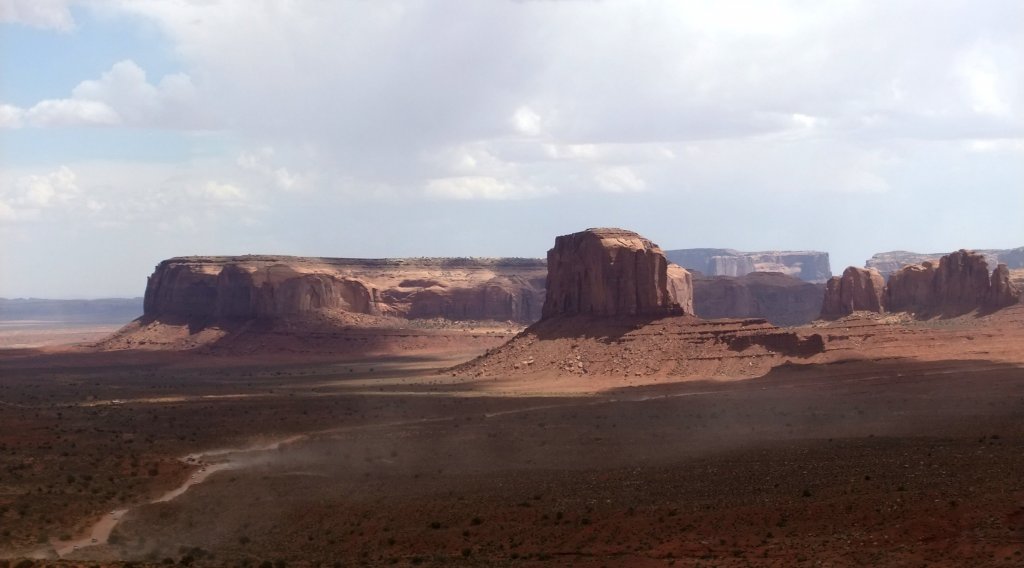 Monument Valley am 13.08.2012, aufgenommen vom Visitor Center