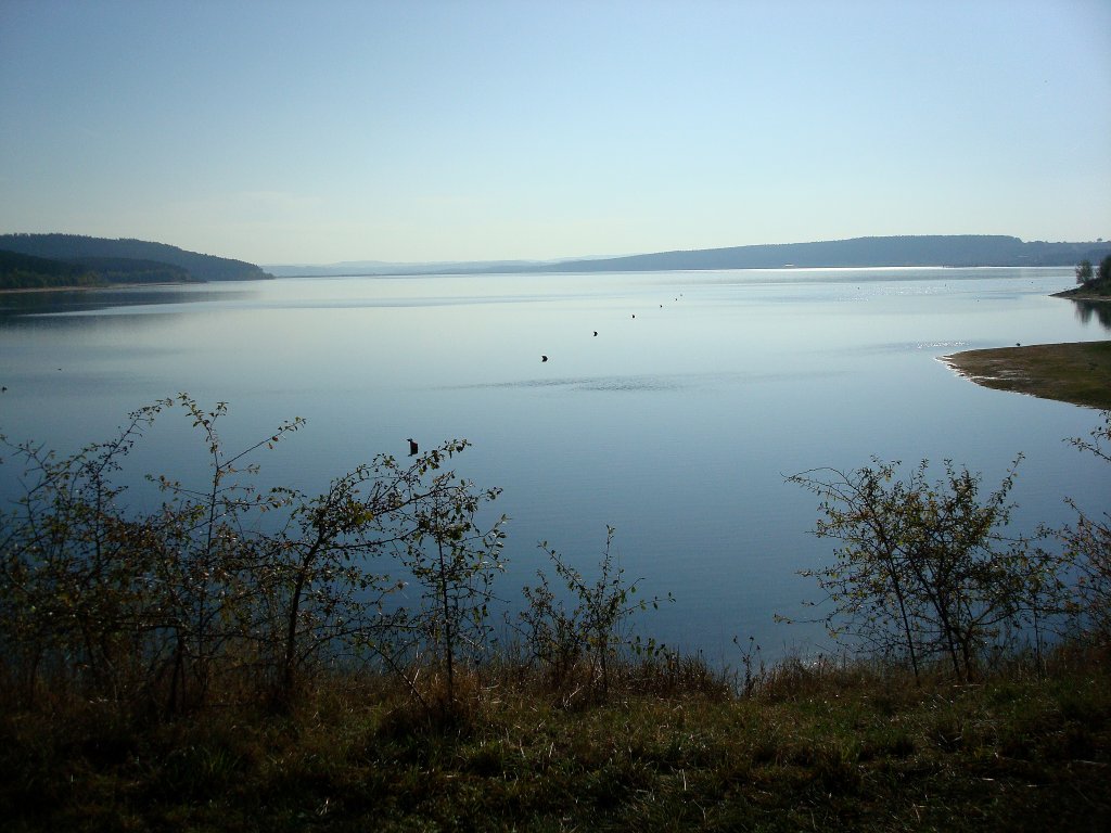 Morgenstimmung am Groer Brombachsee in Franken, Okt.2009