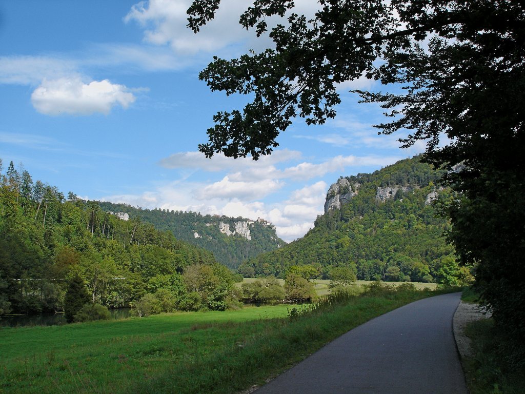 Naturpark Obere Donau mit Donauradweg, Aug.2007