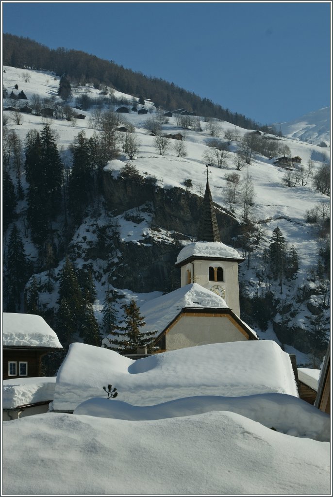 Nochmals die verschneite Kirche von Inden.
14. Feb. 2012