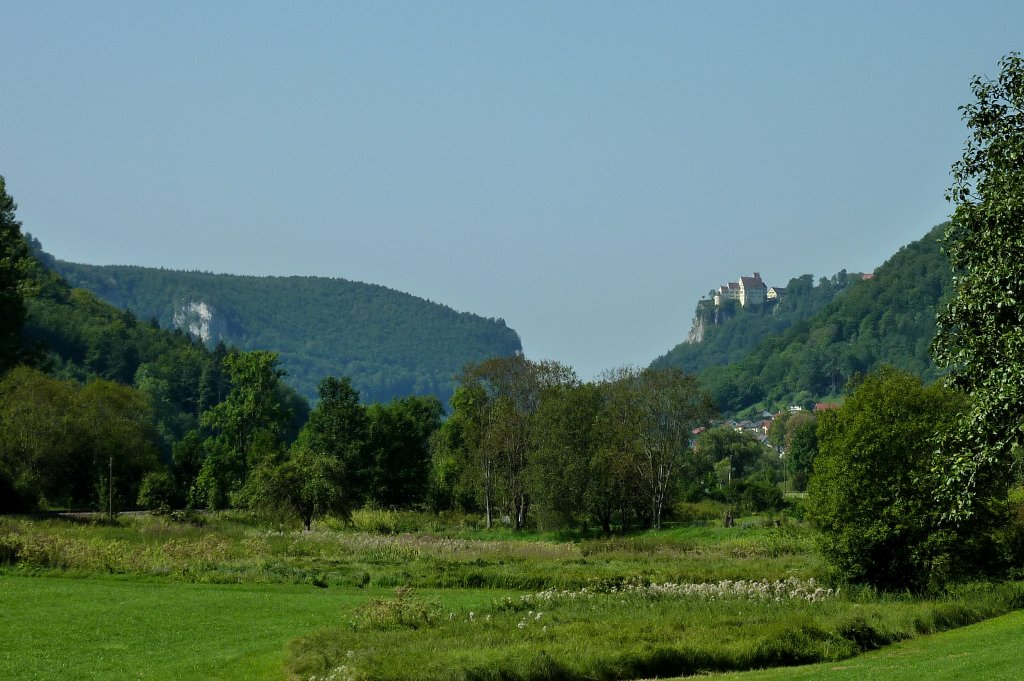 Oberes Donautal mit der Burg Werenwag, Aug.2012