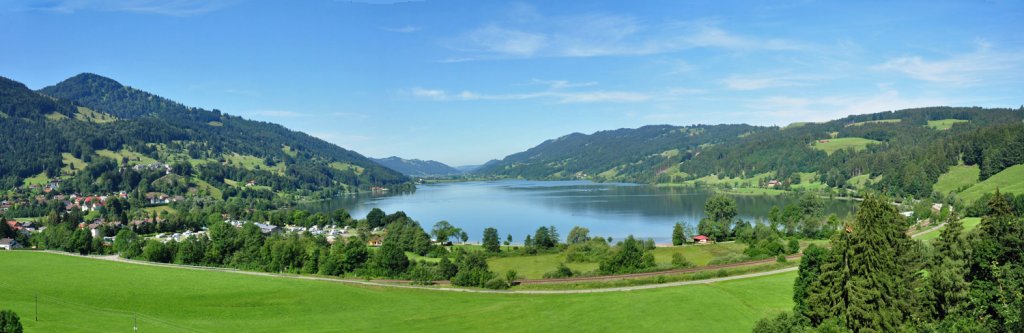 Panoramaaufnahme vom Alpsee bei Immenstadt - 16.07.2011