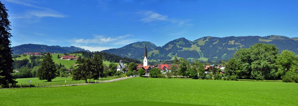 Panoramaufnahme von Fischen im Allgu - 16.07.2011