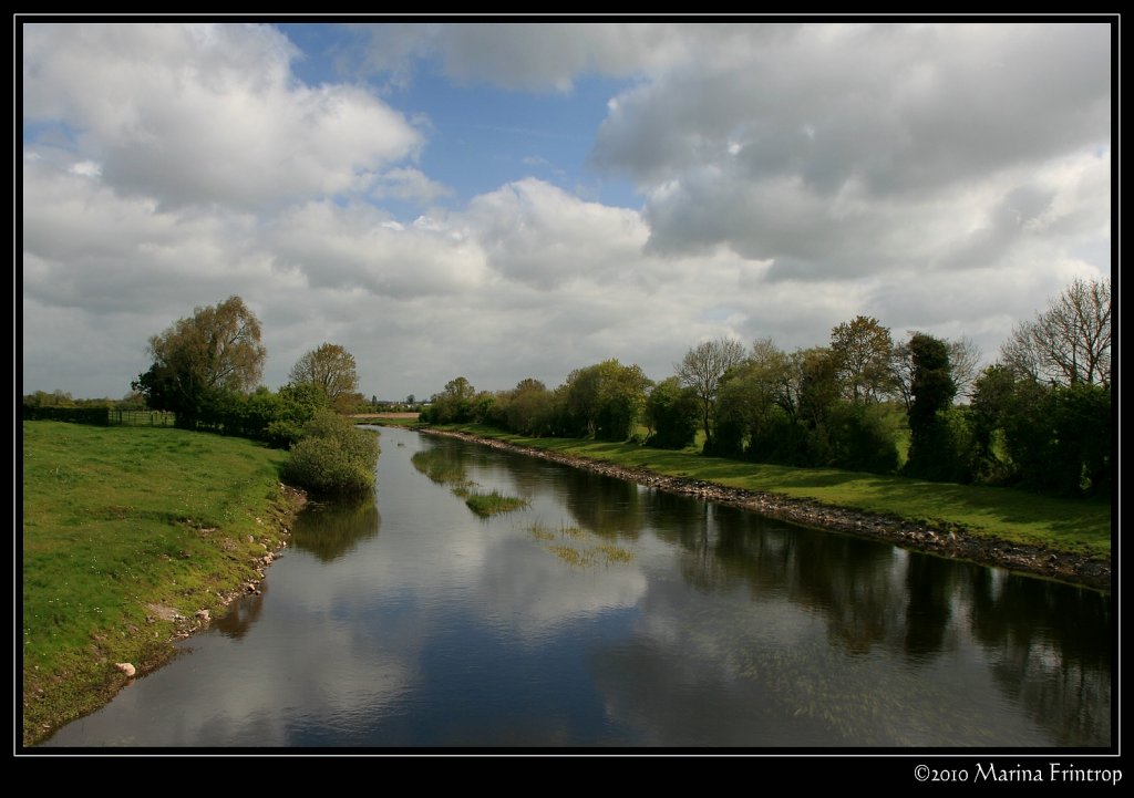 River Suck bei Ballygill (Bellagill), Irland County Offaly