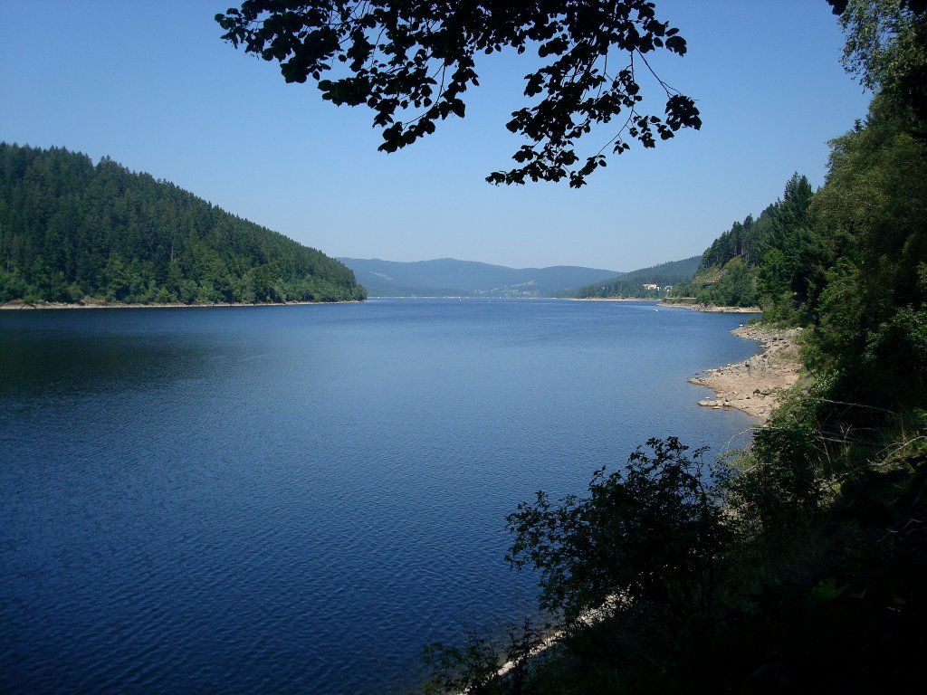 Schluchsee im Schwarzwald,
hchstgelegene Stausee in Deutschland,
Juli 2010