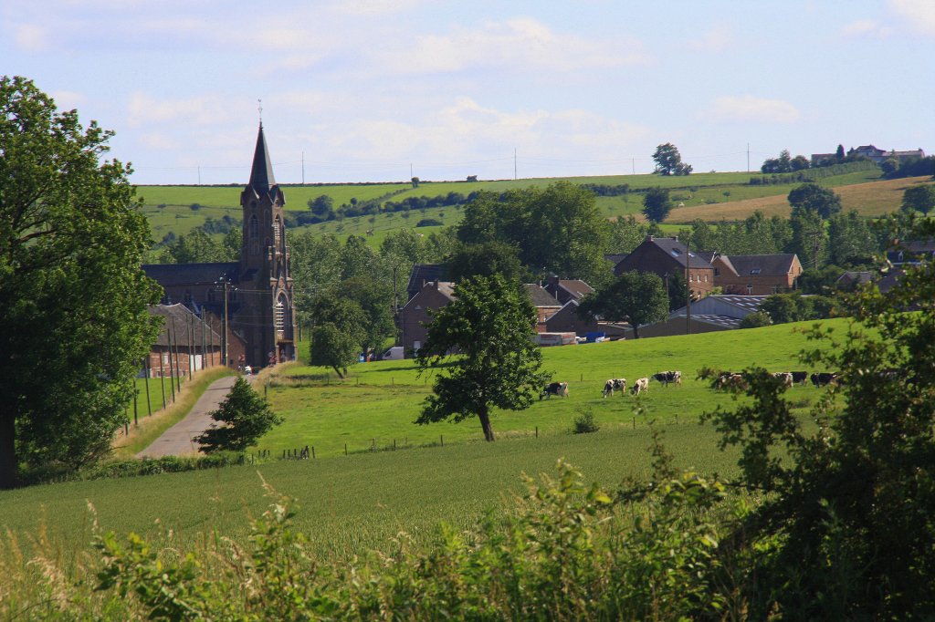 Schne Landschaft in Remersdael(B) bei Sonnenschein am 17.6.2012.