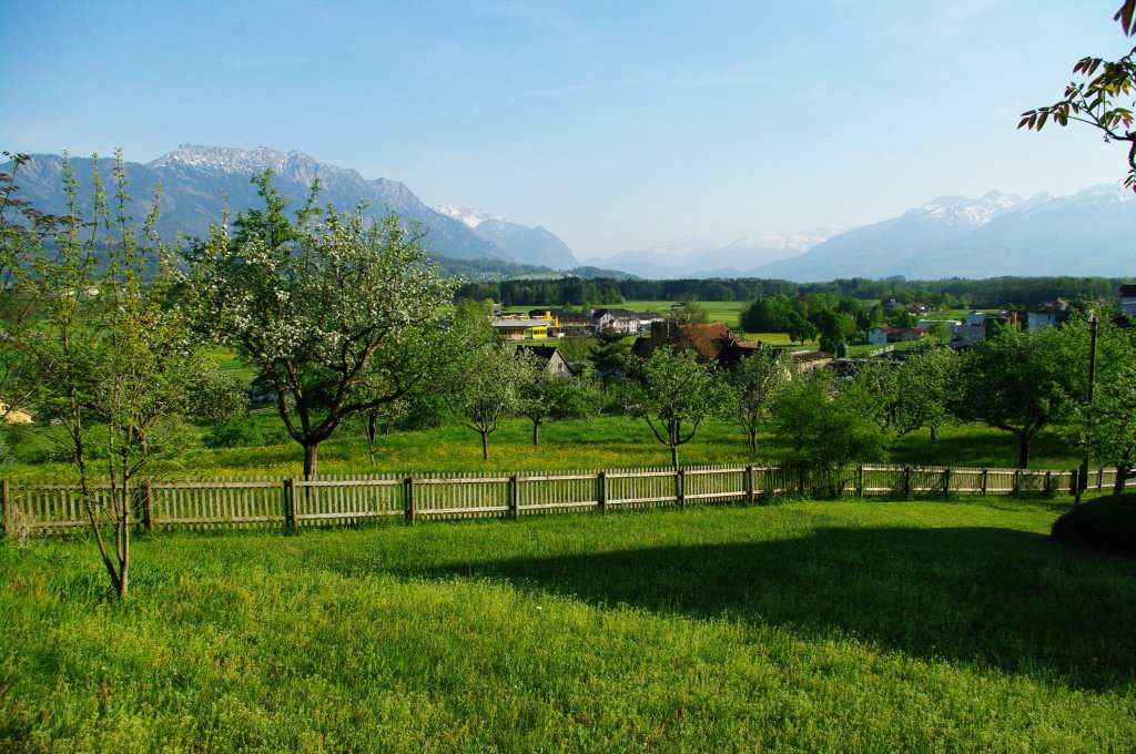 Sennwald, Aussicht Richtung Chur (29.04.2010)