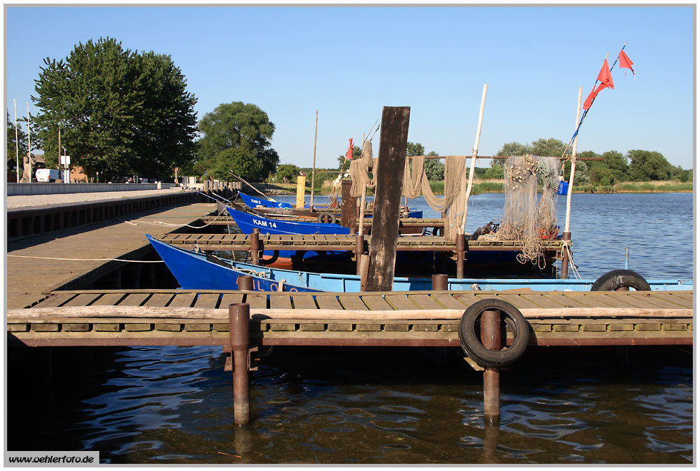 Sommer auf Usedom 2010: Fischerhafen Kamminke