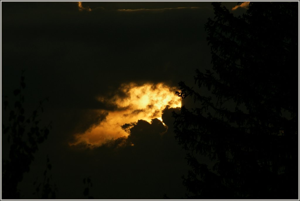 Sonne gegen Wolken, leider blieb es bei diesem Lichtblick.
(04.07.2011)