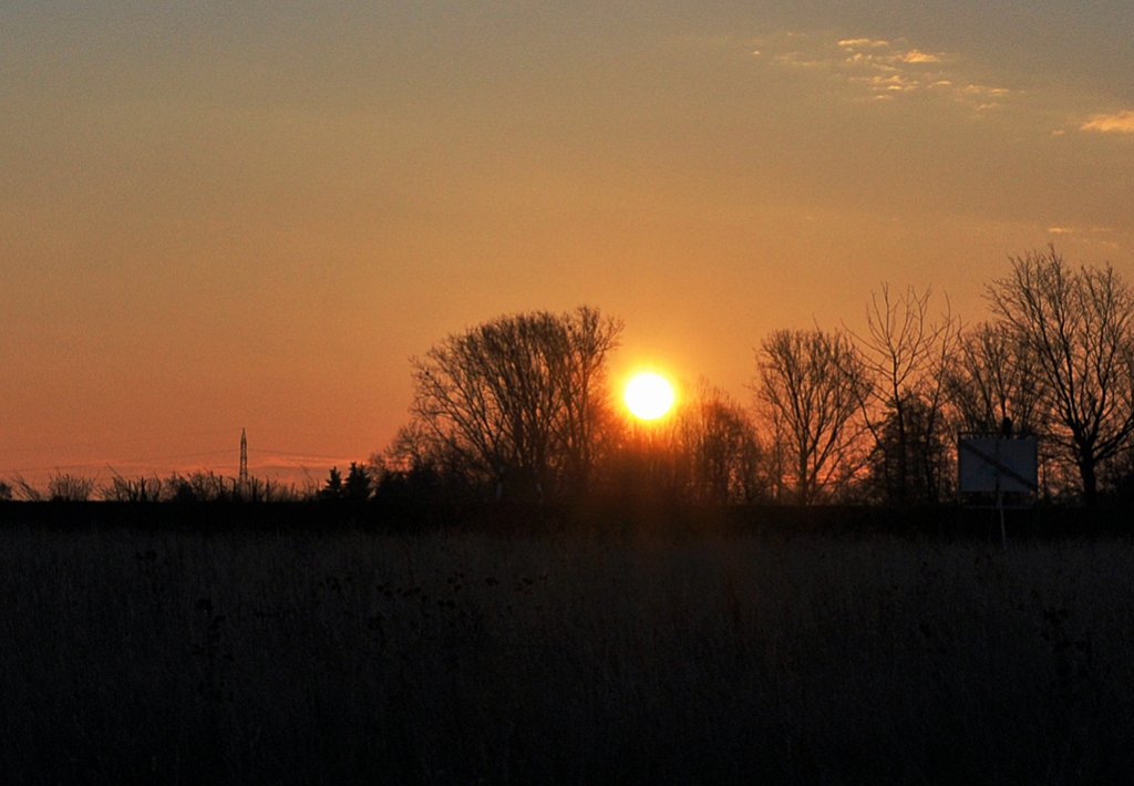 Sonnenaufgang, aufgenommen bei Euskirchen - 21.02.2013