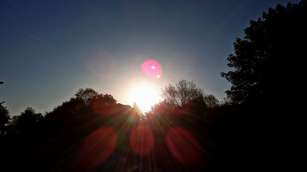 Sonnenaufgang in Zeulenroda. Foto 17.05.13