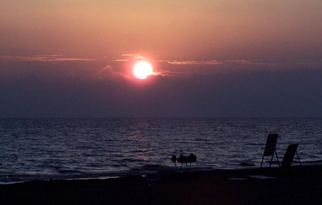 Sonnenuntergang am Mittelmeer bei Side - 10.10.2005