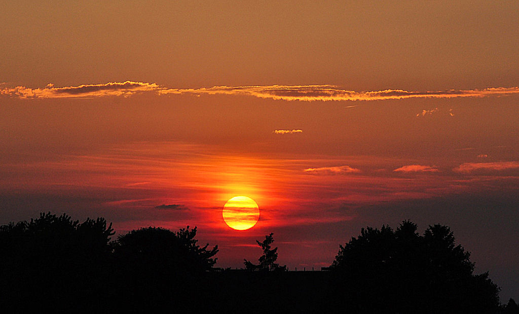 Sonnenuntergang bei Euskirchen am 11.06.2010