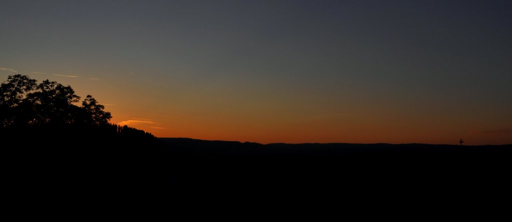 Sonnenuntergang ber dem Berner Seeland, Aufgenommen am 26.05.12