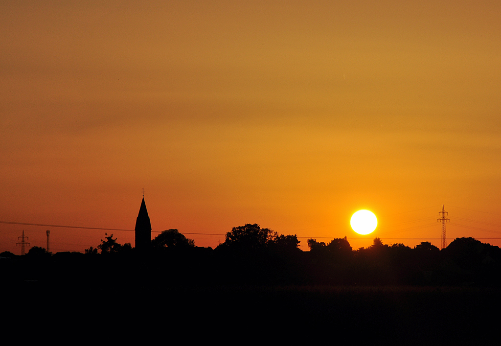 Sonnenuntergang in Richtung Zlpich von EU - 18.08.2012