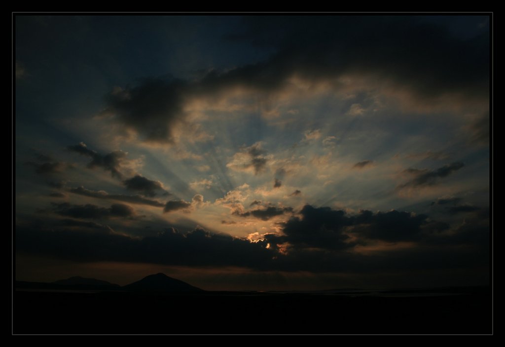 Sonnenuntergang ber der Blacksod Bay - County Mayo, Irland