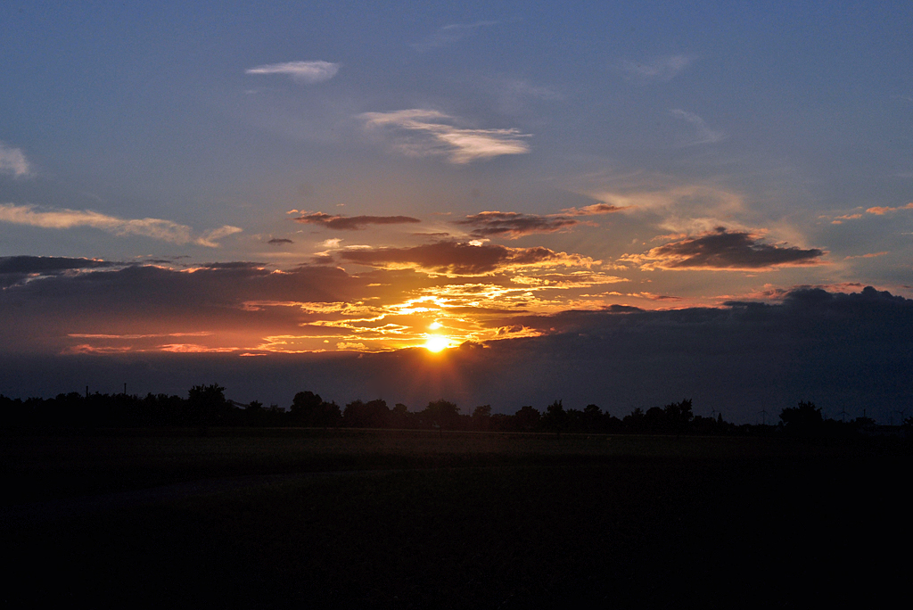 Sonnenuntergang ber der Eifel - 07.07.2012