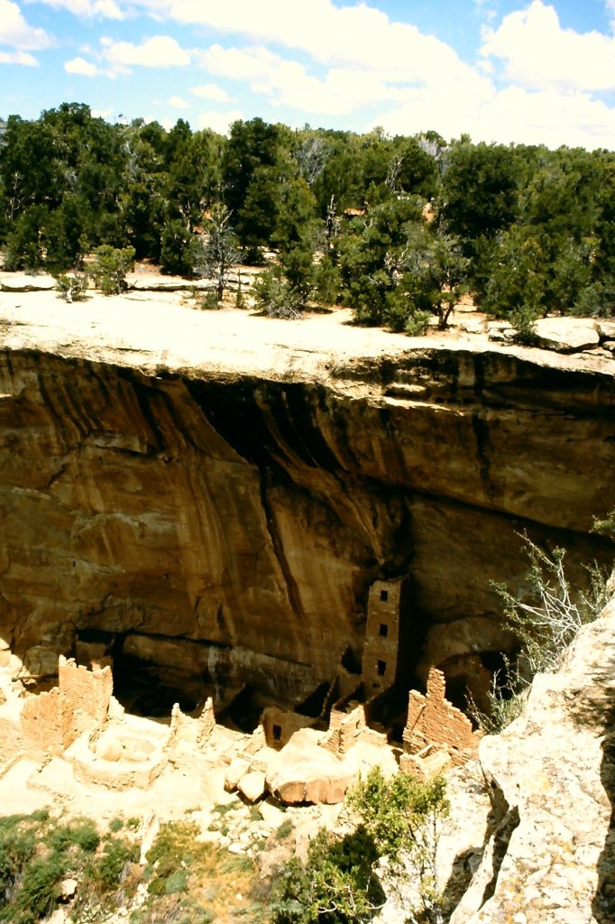 Square Tower House im Nationalpark Mesa Verde am 18. August 1988.