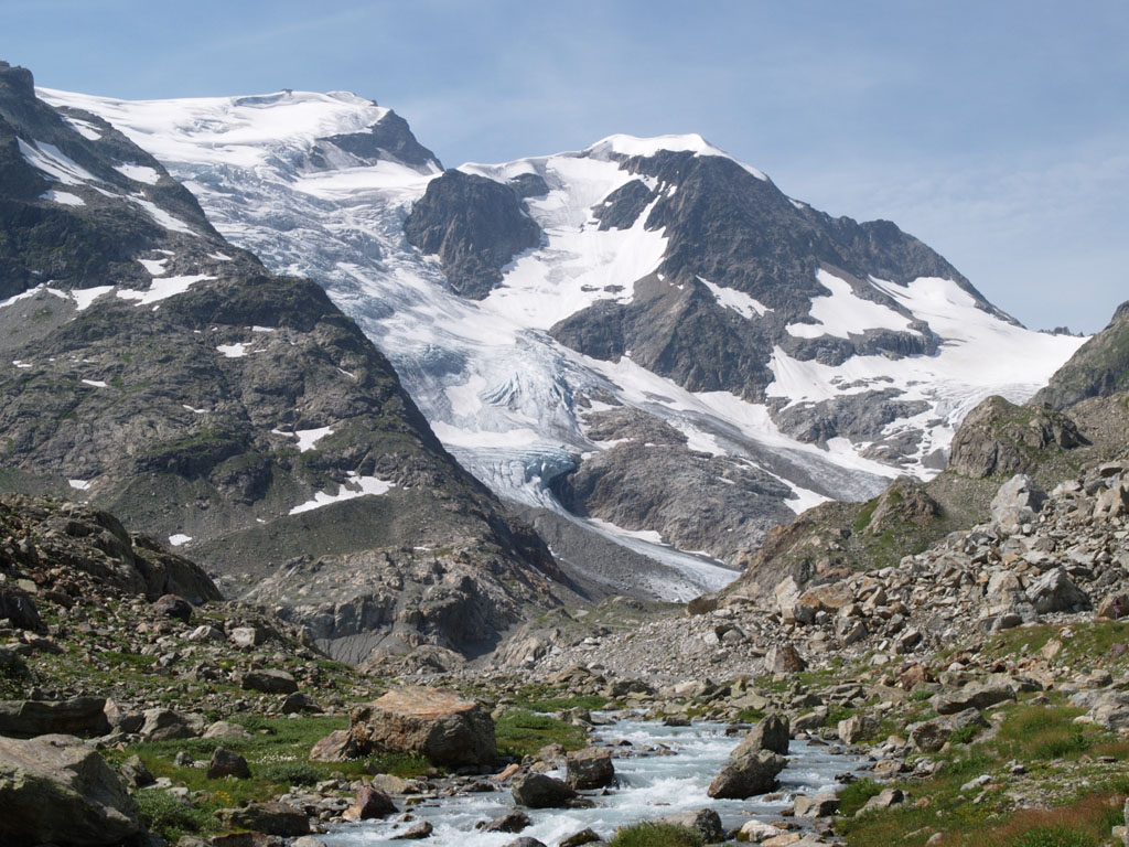 Steinlimigletscher, aufgenommen am 10.8.2004 um 11:38 Uhr