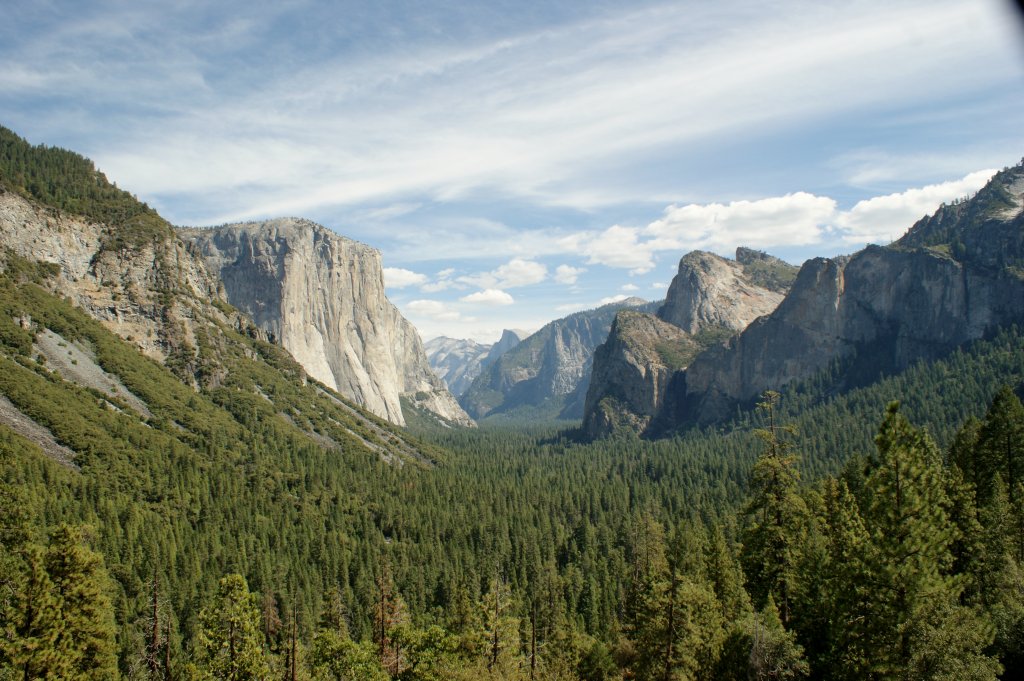 Talblick zum El Capitan im Yosemite National Park am 22.09.2012